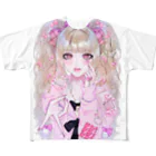 ʚ蚕ちゃんɞ  の姫ギャル🎀 All-Over Print T-Shirt