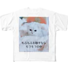 munteaのゆきねこ  フルグラフィックTシャツ