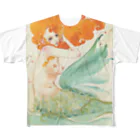 水彩少女の[人魚の歌 1番目の姉 ] フルグラフィックTシャツ