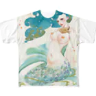 水彩少女の[人魚の歌 5番目の姉 ] All-Over Print T-Shirt