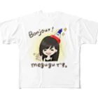 megugu parisのmegugu_paris Tシャツ フルグラフィックTシャツ