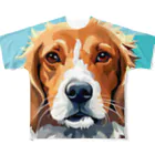 みどりの森の犬 All-Over Print T-Shirt