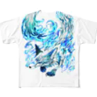 snow❅wingの着るくだ狐 フルグラフィックTシャツ