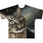 ゜。☆流星☆。゜のspace cat ミックNo.3 フルグラフィックTシャツ