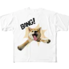 Runny_Shiba_Dogの飛び出す柴犬 All-Over Print T-Shirt