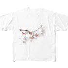 zzmatsudaの春の訪れを告げる美しい桜の花びら フルグラフィックTシャツ