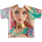 💖宇宙整体♪🌈♪こころからだチャンネル♪💖のmermaid Princess LARA フルグラフィックTシャツ