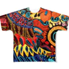 Erika_ArtistryのPsychede Calico #3 (サイケデ キャリコ) All-Over Print T-Shirt