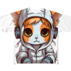 Vasetti_pressのパーカーを着ているネコちゃん All-Over Print T-Shirt