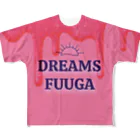 Dreams FuugaのDreams  Fuuga ピンク フルグラフィックTシャツ