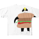 何の変哲もない井田のくーちゃんバーガー フルグラフィックTシャツ