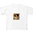 ririmoboxの元気ちゃん フルグラフィックTシャツ