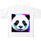 クリエイティブ・クリーチャーショップの蛍光ポップPANDA All-Over Print T-Shirt