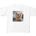 ちゅんきちショップの癒やしの子猫　イラストグッズ フルグラフィックTシャツ