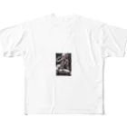 メカニカルシンセゾンビオンラインのメカニカルシンセゾンビガールのイラストのグッズ　#3 All-Over Print T-Shirt