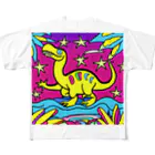 Cosmic Canvas Craft　C_C_Cのチョイウロザウルス All-Over Print T-Shirt