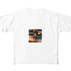 kkgoodsの鷹のグッズ フルグラフィックTシャツ