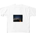 cre_tatsuの夜景ファッション - エレガントで洗練された夜のスタイル フルグラフィックTシャツ