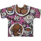 HAYATO-TのEarly spring lunch All-Over Print T-Shirt