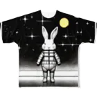 kota.の宇宙のうさぎ フルグラフィックTシャツ