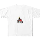 Digital_Japanのバイク女子 All-Over Print T-Shirt