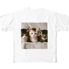 クロネコ宅急便の3匹の子猫の魔法で毎日が特別な日に フルグラフィックTシャツ