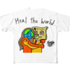 ART IS WELLのHEAL THE WORLD フルグラフィックTシャツ