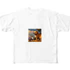 Send8の猫と犬の友情劇 All-Over Print T-Shirt