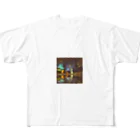 aripeishopの都会の夜景 All-Over Print T-Shirt