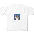 1103hiroのターミネーター猫 フルグラフィックTシャツ