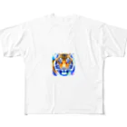 ZUKASAMAのワイルドな虎🐯 フルグラフィックTシャツ