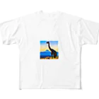 サウルス工房のブラキオサウルス All-Over Print T-Shirt