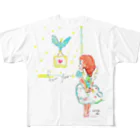 コンティーゴ・デザインのblue bird All-Over Print T-Shirt