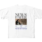 show.のNEWS PAPER All-Over Print T-Shirt