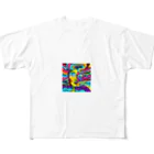 ばぶるもあの靡かれる女性 All-Over Print T-Shirt