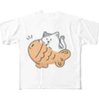 RabbitHouseの乗ってるよたいやきくん！ フルグラフィックTシャツ