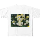 bitpiyoの黄色い薔薇の花 フルグラフィックTシャツ