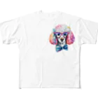 dogsdream8246のプードルめがね All-Over Print T-Shirt