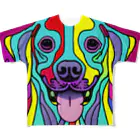 nakagawa-kikakuの奇抜なアート風の可愛い犬のグッズ All-Over Print T-Shirt