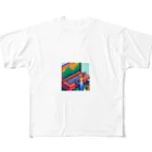 yorozuya4628のドットエンジニア ミニフィグ All-Over Print T-Shirt