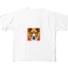 KURISANの可愛い犬です。 フルグラフィックTシャツ