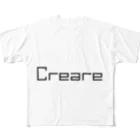 Creare クレアーレのクレアーレ　シンプルロゴ All-Over Print T-Shirt