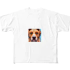 getprizeのドット絵の犬 フルグラフィックTシャツ