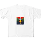 workingpapaのドットロケット All-Over Print T-Shirt