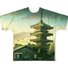 sachiko_goodsの一 八坂之塔 All-Over Print T-Shirt