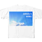 kazu_gの天使の羽！ ANGEL’S  WING フルグラフィックTシャツ