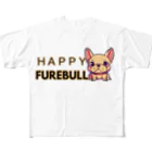 furebuhi　clubのHAPPY FUREBULL（ハッピーフレブル） フルグラフィックTシャツ