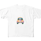 猫、かわいい系ショップの車の猫 All-Over Print T-Shirt