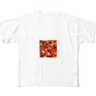 sagimoriの唐辛子アート フルグラフィックTシャツ