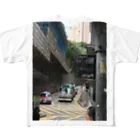 kyurakkoのHONG KONG CENTRAL  フルグラフィックTシャツ